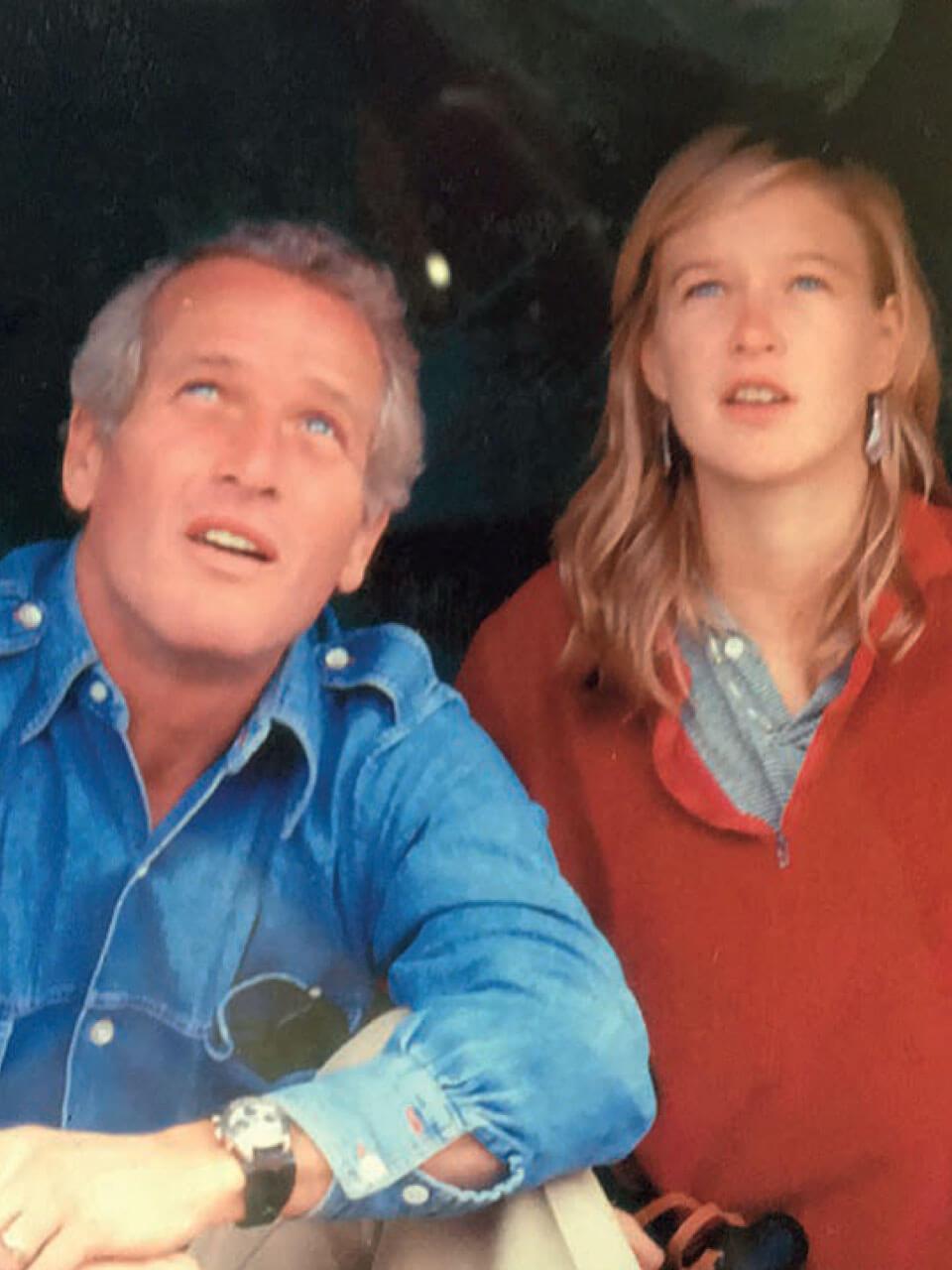 デイトナを身に着けたポール・ニューマン（Paul Newman）とその娘ネル・ニューマン（Nell Newman）