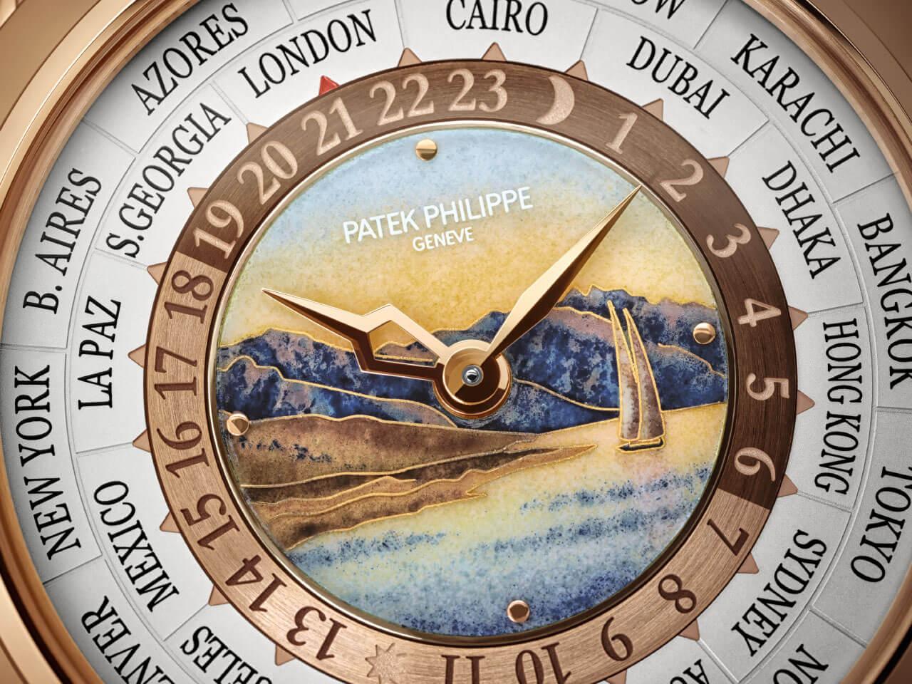 パテック・フィリップ（PATEK PHILIPPE）5531R-001 グランド・コンプリケーション ミニッツリピーターワールドタイム バーゼルワールド2018　レマン湖が描かれたダイヤル