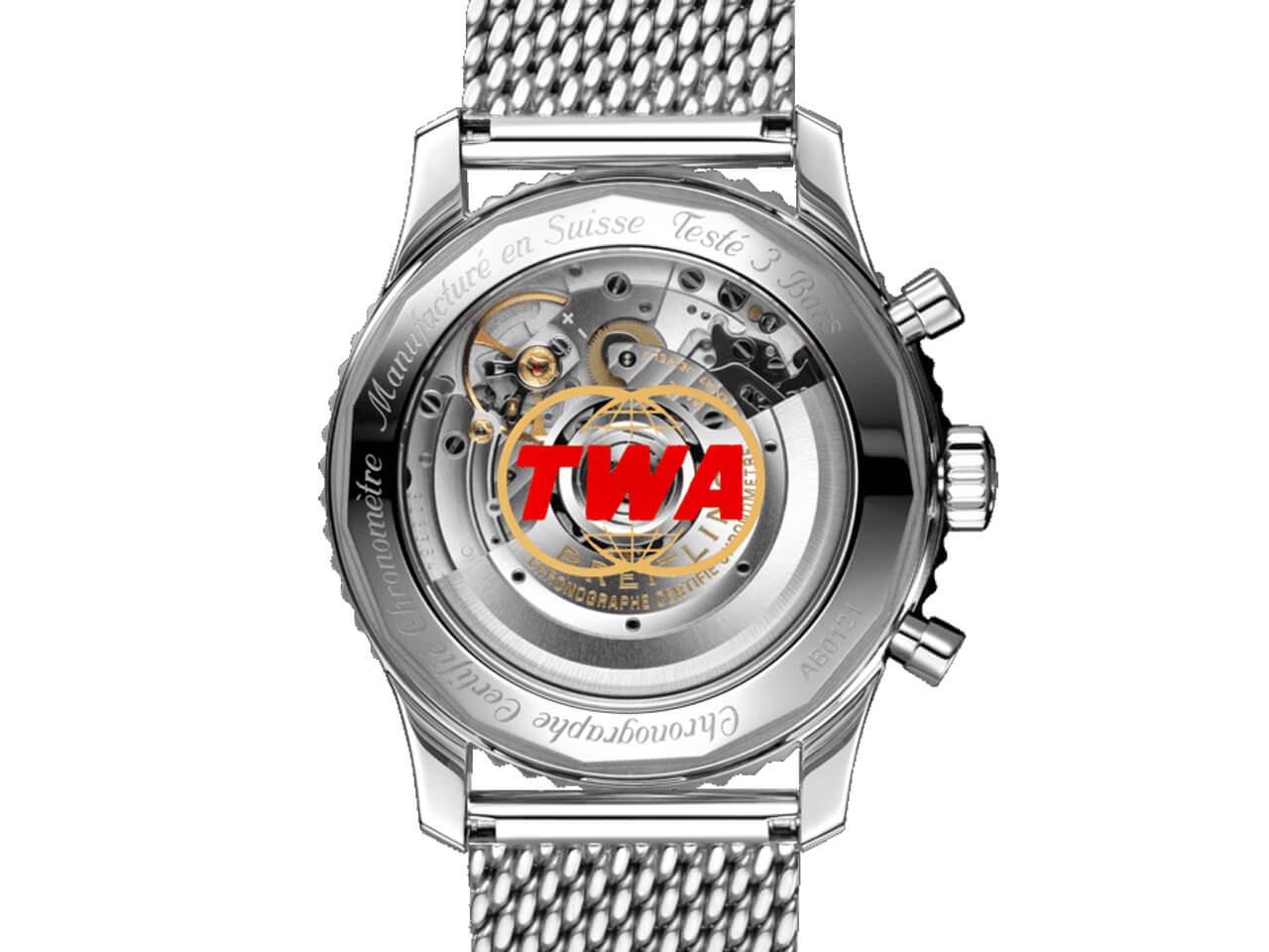 ナビタイマー1 B01 クロノグラフ 43 TWAエディション　裏蓋