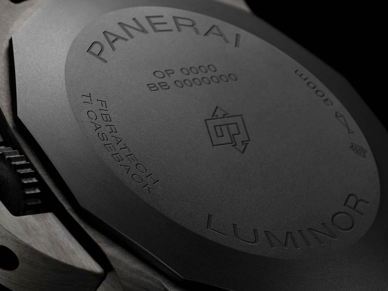 パネライ 2020年新作 ルミノール マリーナ ファイバーテック™ 44mm Ref. PAM01663 裏蓋