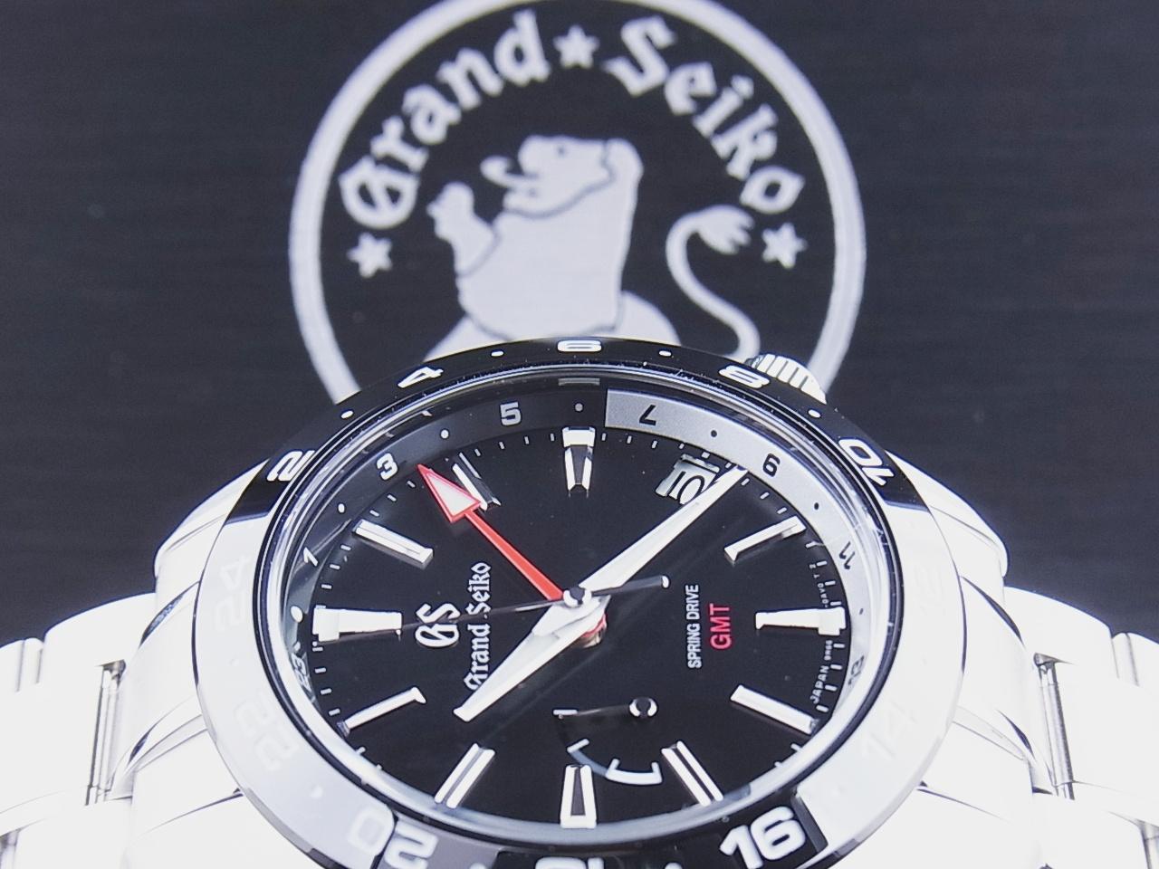 グランド セイコー GRAND SEIKO 腕時計 メンズ SBGE253 スポーツコレクション スプリングドライブ GMT セラミックベゼル Sport Collection Active スプリングドライブ（9R66/手巻き付） ブラックxシルバー アナログ表示