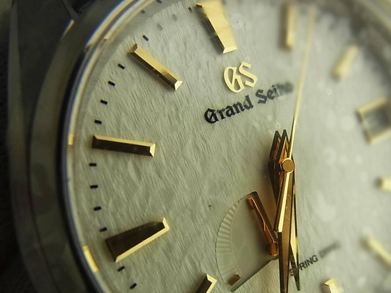 グランドセイコーのスノーフレークダイヤル（雪白文字盤）の腕時計 