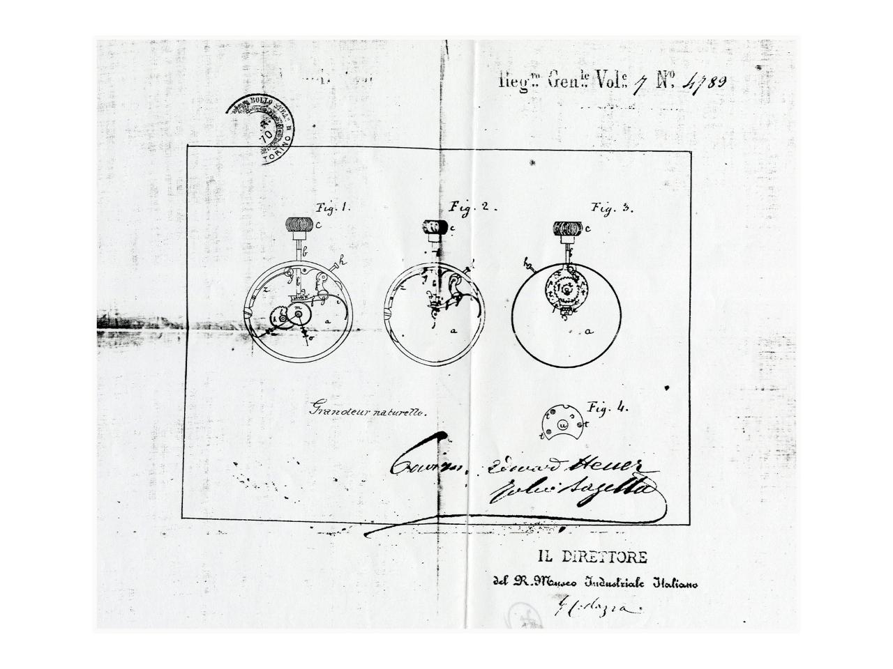 タグホイヤーの特許技術1887年スイングピニオン