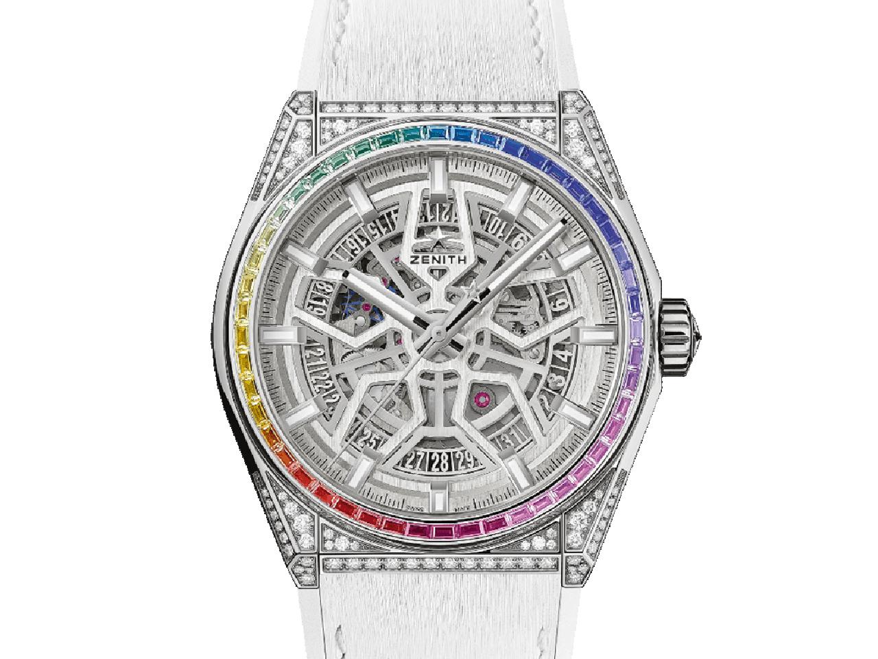 ゼニスのレインボー腕時計のモデル種類、デファイクラシックレインボー
