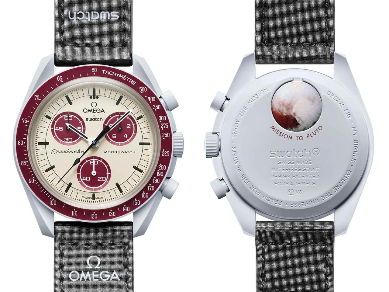 激安格安割引情報満載 新品 OMEGA×Swatch オメガ×スウォッチ スピードマスター PLUTO 冥王星 SO33M101 クォーツ 腕時計 セラミック 箱保証書付 swedish