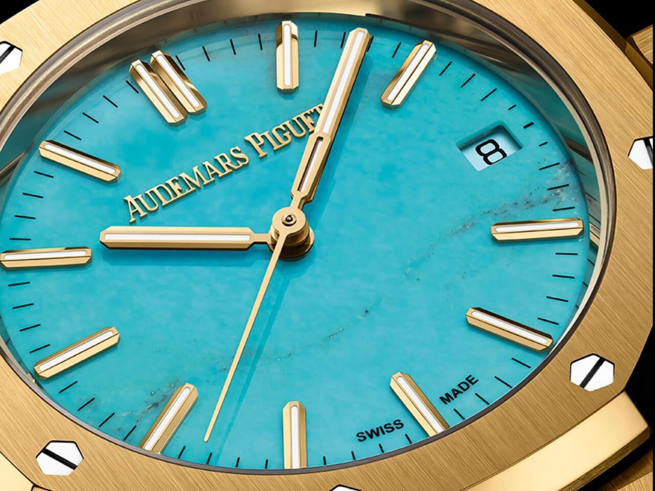 オーデマ・ピゲの看板モデルROが高級腕時計の流行色ターコイズカラーで新生