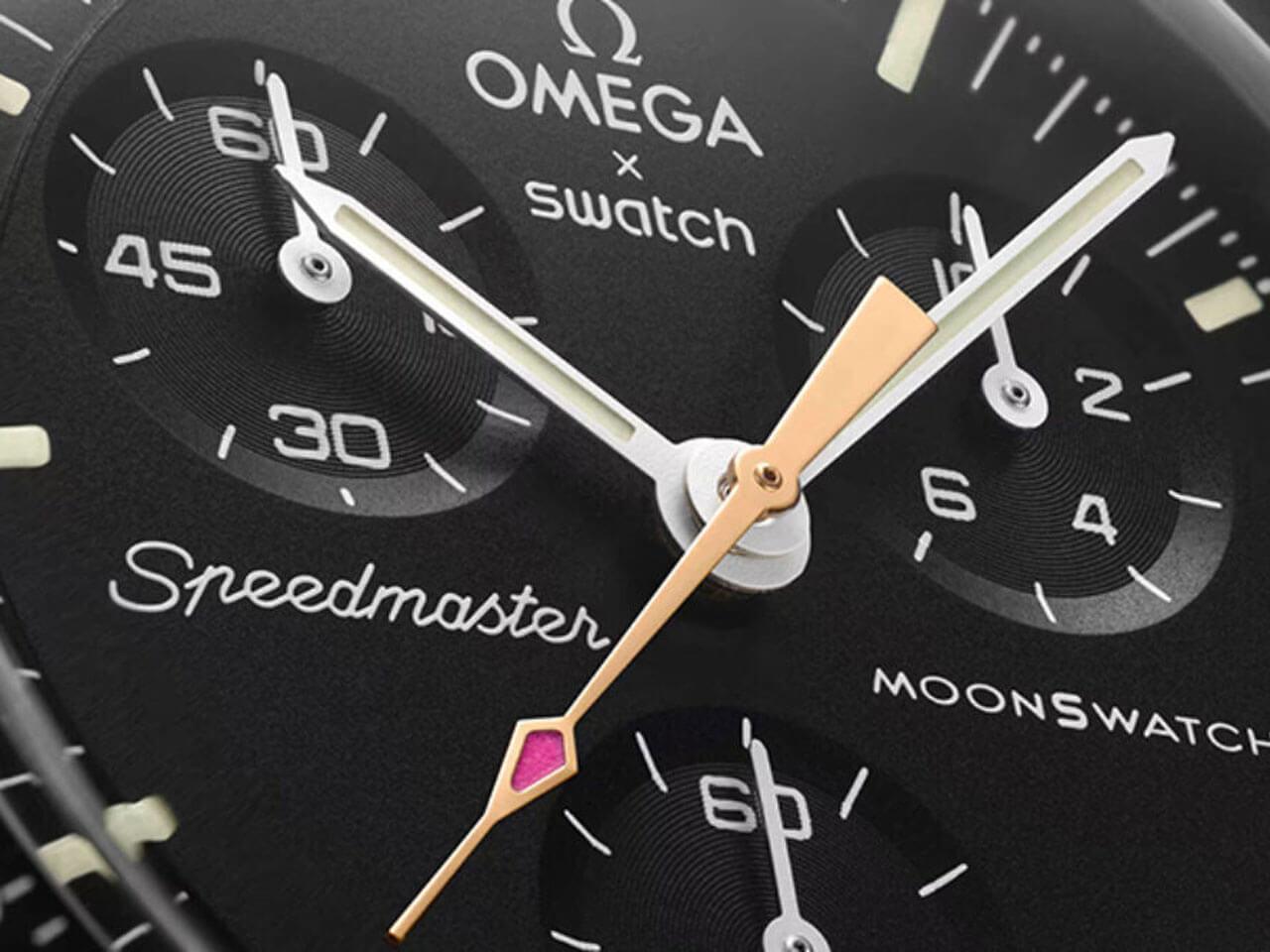 OMEGA × Swatch ムーンスウォッチ ムーンシャインゴールド ピンクムーン　文字盤