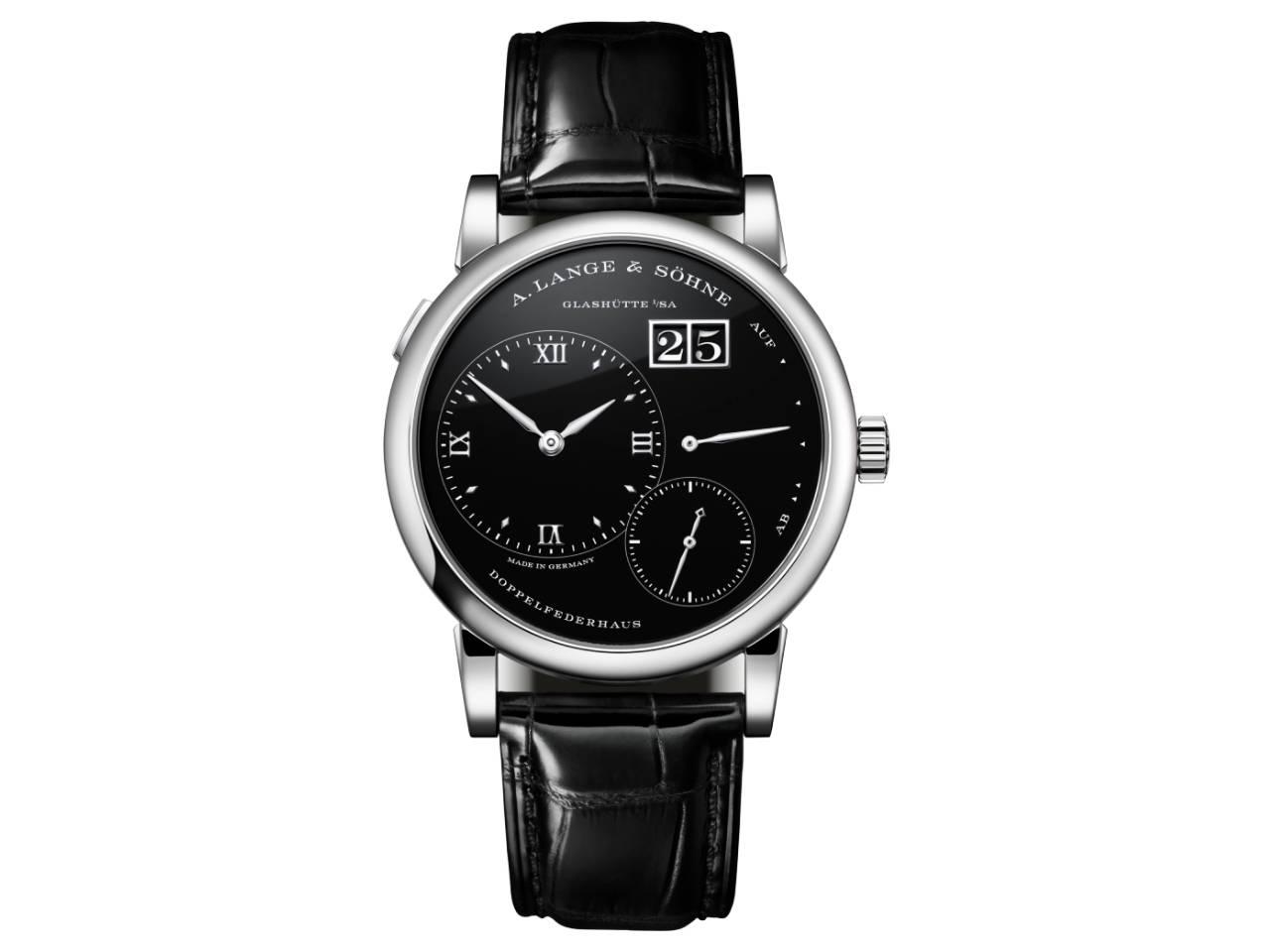 A.ランゲ＆ゾーネ　ランゲ1　誕生30周年記念モデル　プラチナ ブラックオニキス仕上げ文字盤