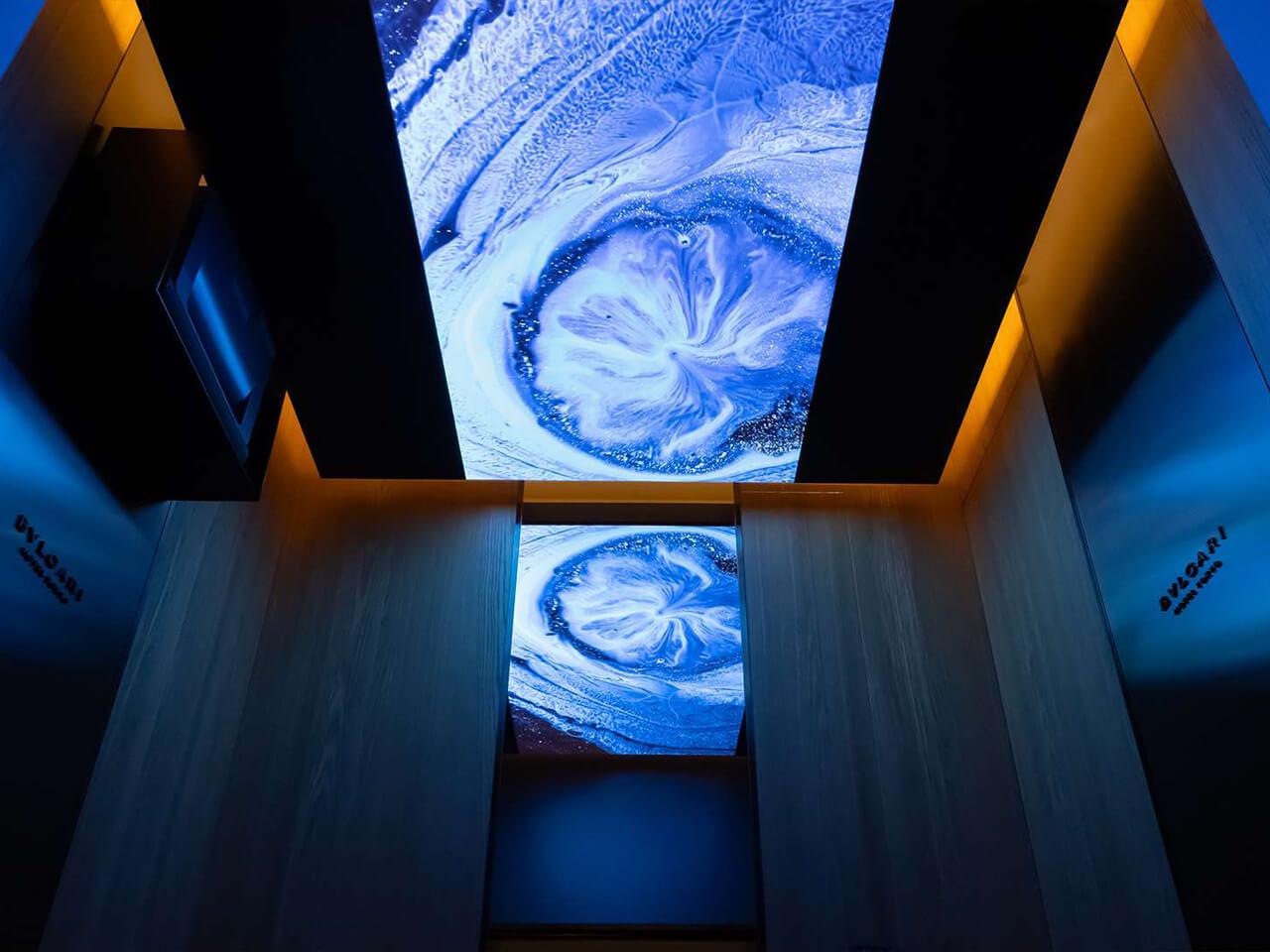 「ブルガリ ホテル 東京」映像インスタレーション