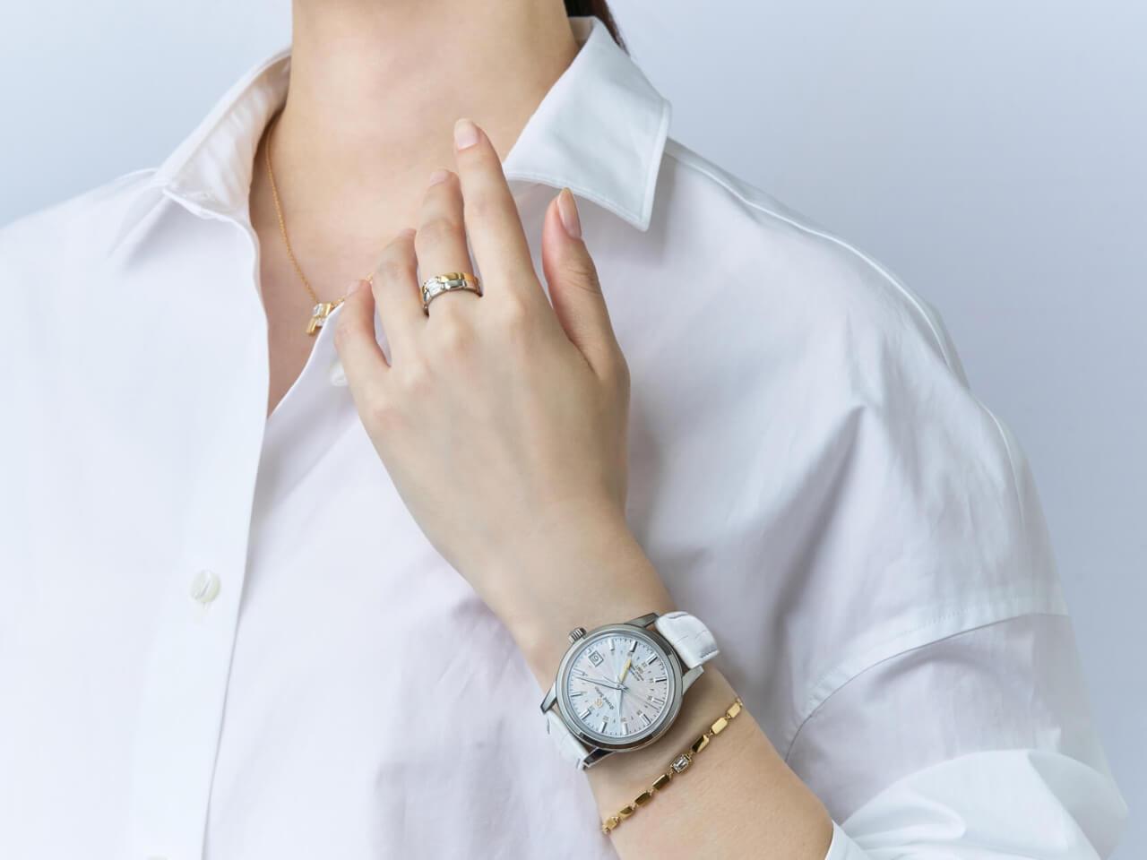グランドセイコー2025年新作 エレガンスコレクション 和光限定モデル 2025 Ref. SBGJ291 着用イメージ