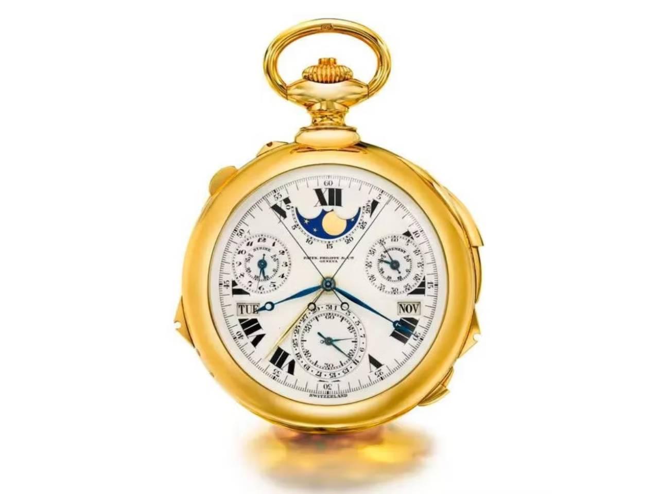 The 10 Most Expensive Watches In The World パテック・フィリップ　ヘンリー・グレーブス・ジュニア スーパーコンプリケーション　No. 198.385　イエローゴールド 懐中時計