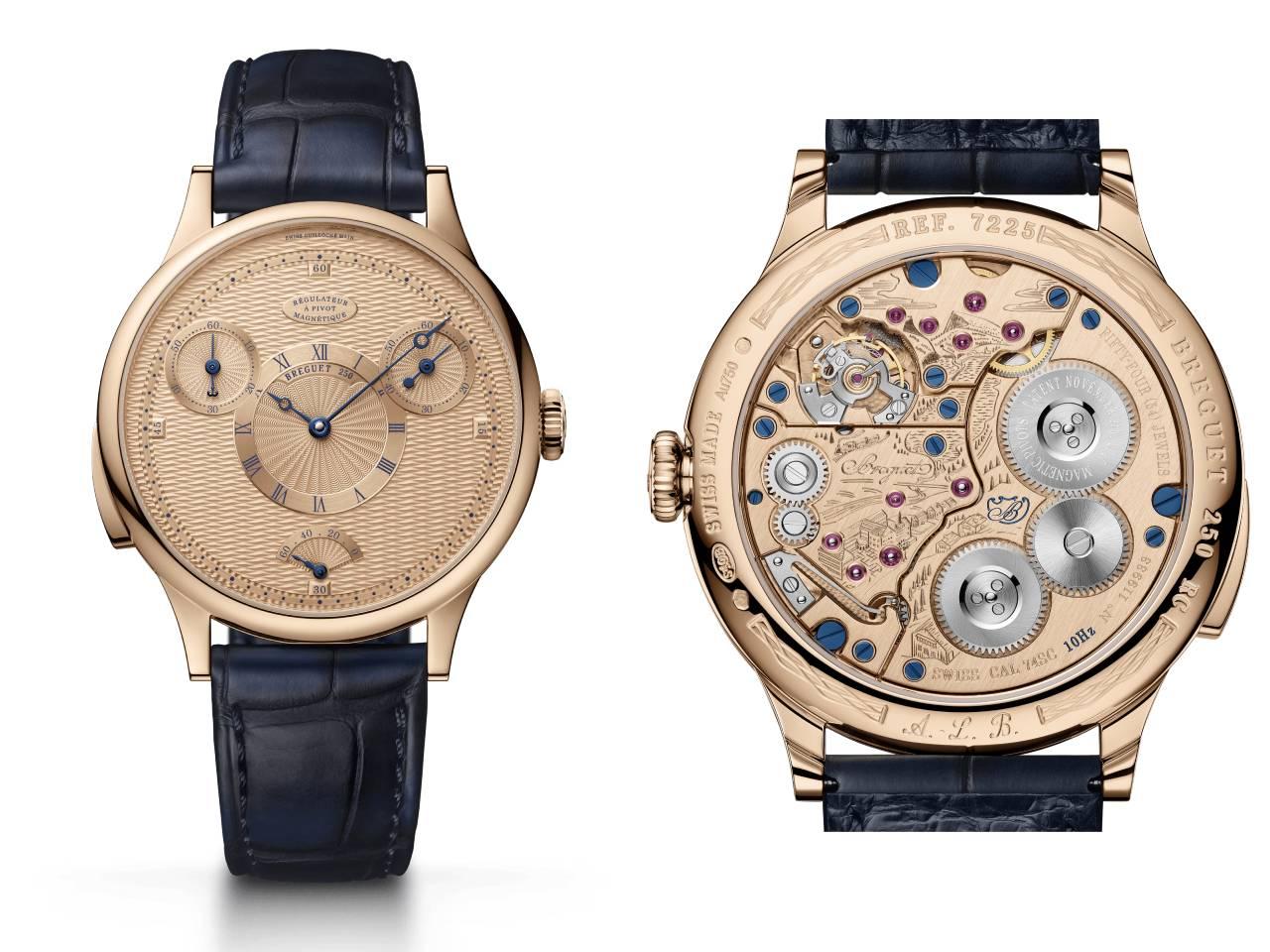 ブレゲ　クラシック 7225　ブレゲゴールド ケ・ド・ロルロージュ ネイビーレザー