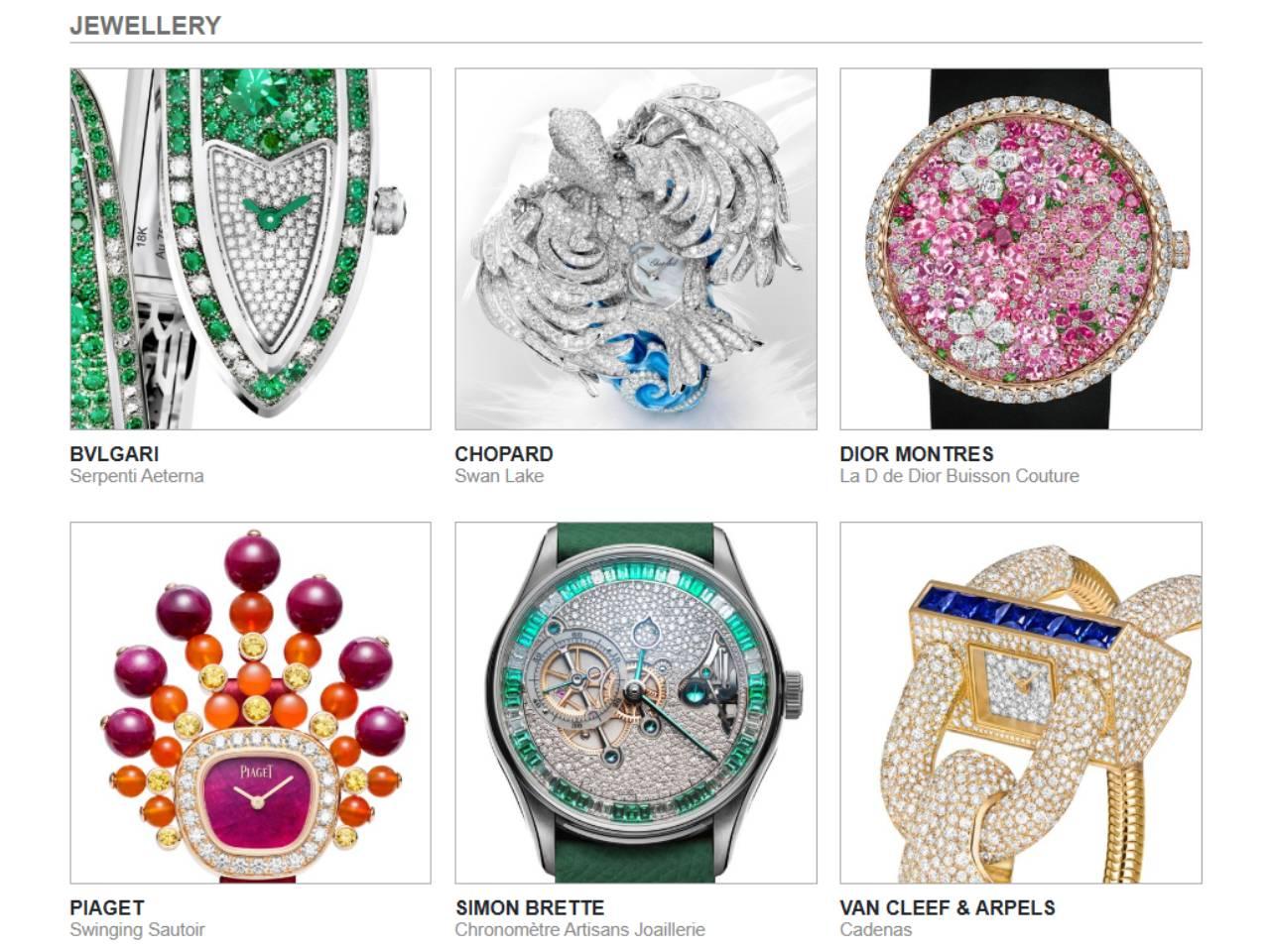 GPHG2025 ジュエリーウォッチ賞　ノミネート作品6点