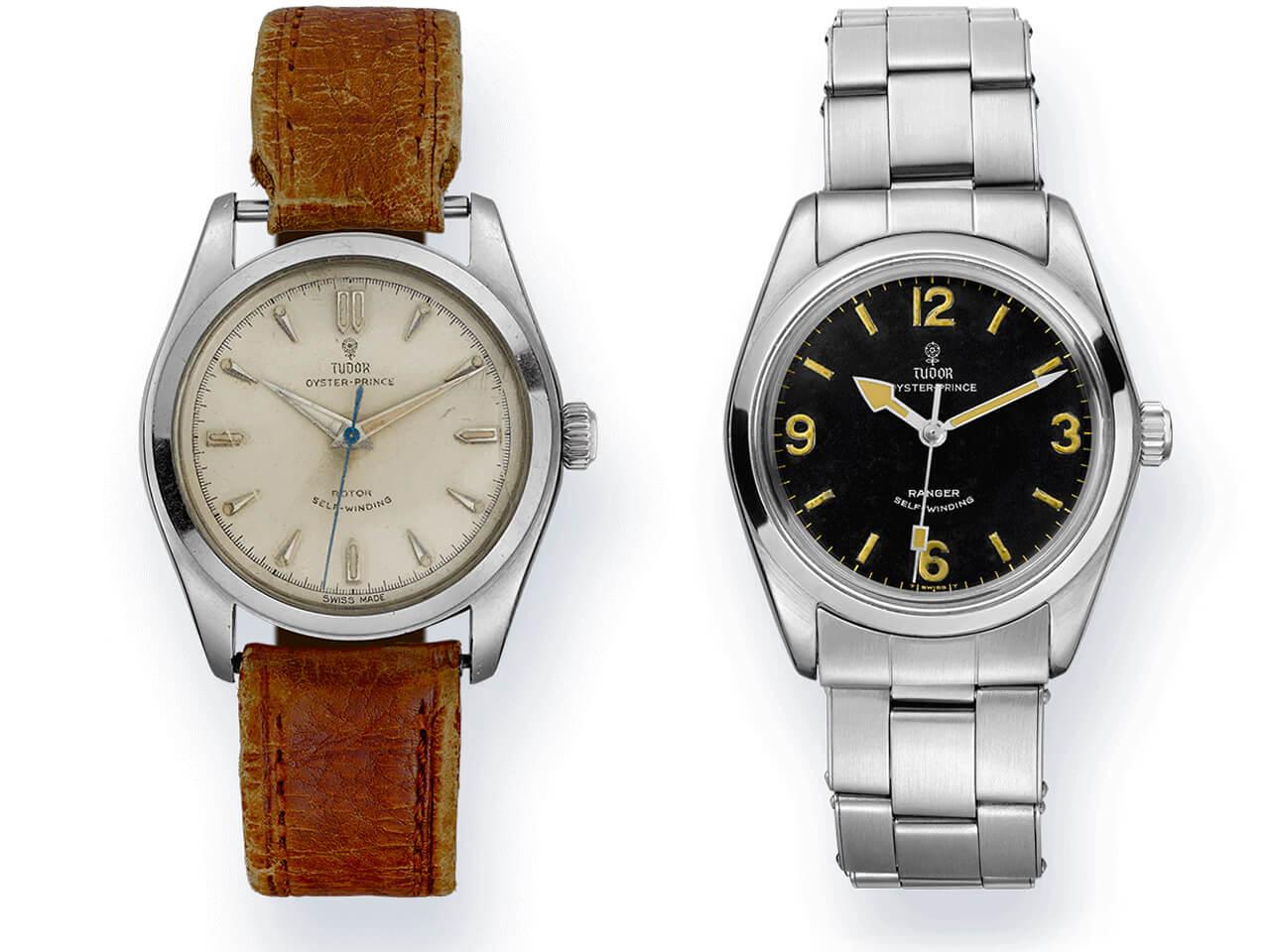 左）チューダー オイスター プリンス　右）チューダー オイスター プリンス レンジャー