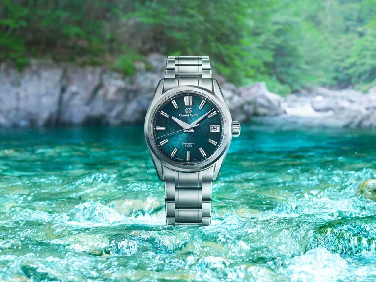 “阿寺” SLGA025は透き通るようなエメラルドグリーンダイヤル