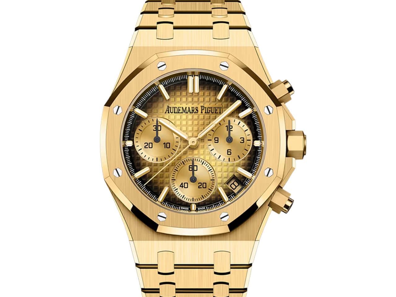 オーデマ・ピゲ ロイヤル オーク クロノグラフ 26240BA.OO.1320BA.02 YG 41mm スモークイエローゴールドカラー class=img-responsive lazyload