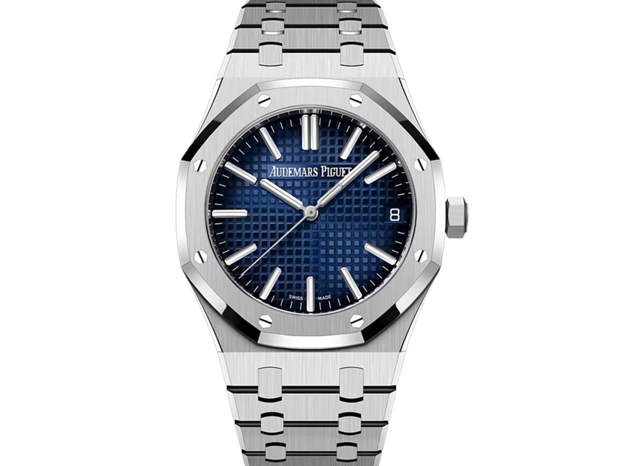 オーデマ・ピゲ ロイヤル オーク オートマティック 15510BC.OO.1320BC.04 WG 41mm スモークブルー class=img-responsive lazyload