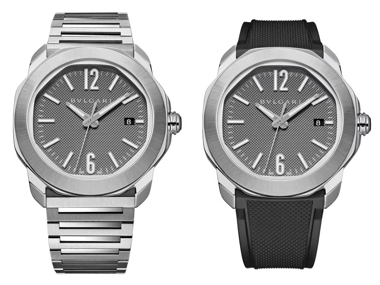 ブルガリ　オクト ローマ ウォッチ ステンレススティール クル・ド・パリ装飾 アンスラサイトダイヤル