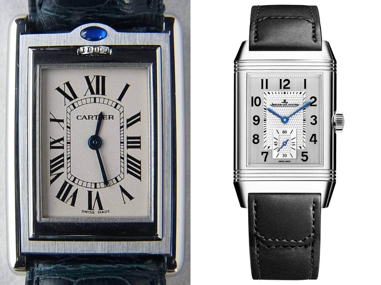 カルティエ　タンク バスキュラント/ジャガー・ルクルト　レベルソ