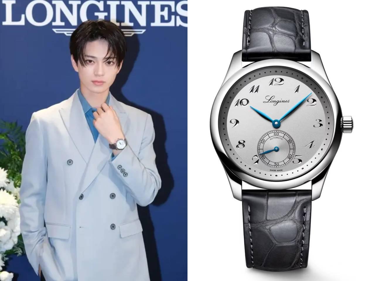 岩瀬洋志　ロンジン マスターコレクション SS シルバーダイヤル アラビアンインデックス ブルースティール