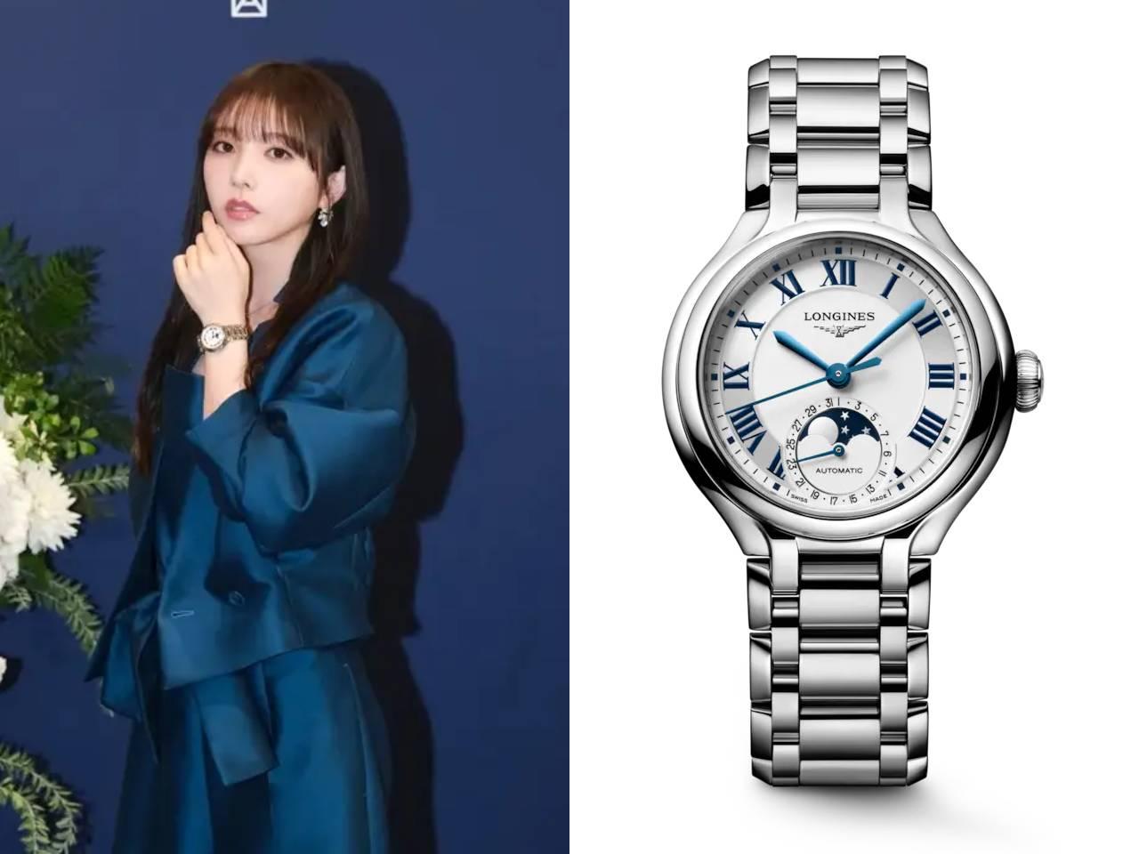 与田祐希　ロンジン プリマルナ SS シルバーダイヤル ムーンフェイズ