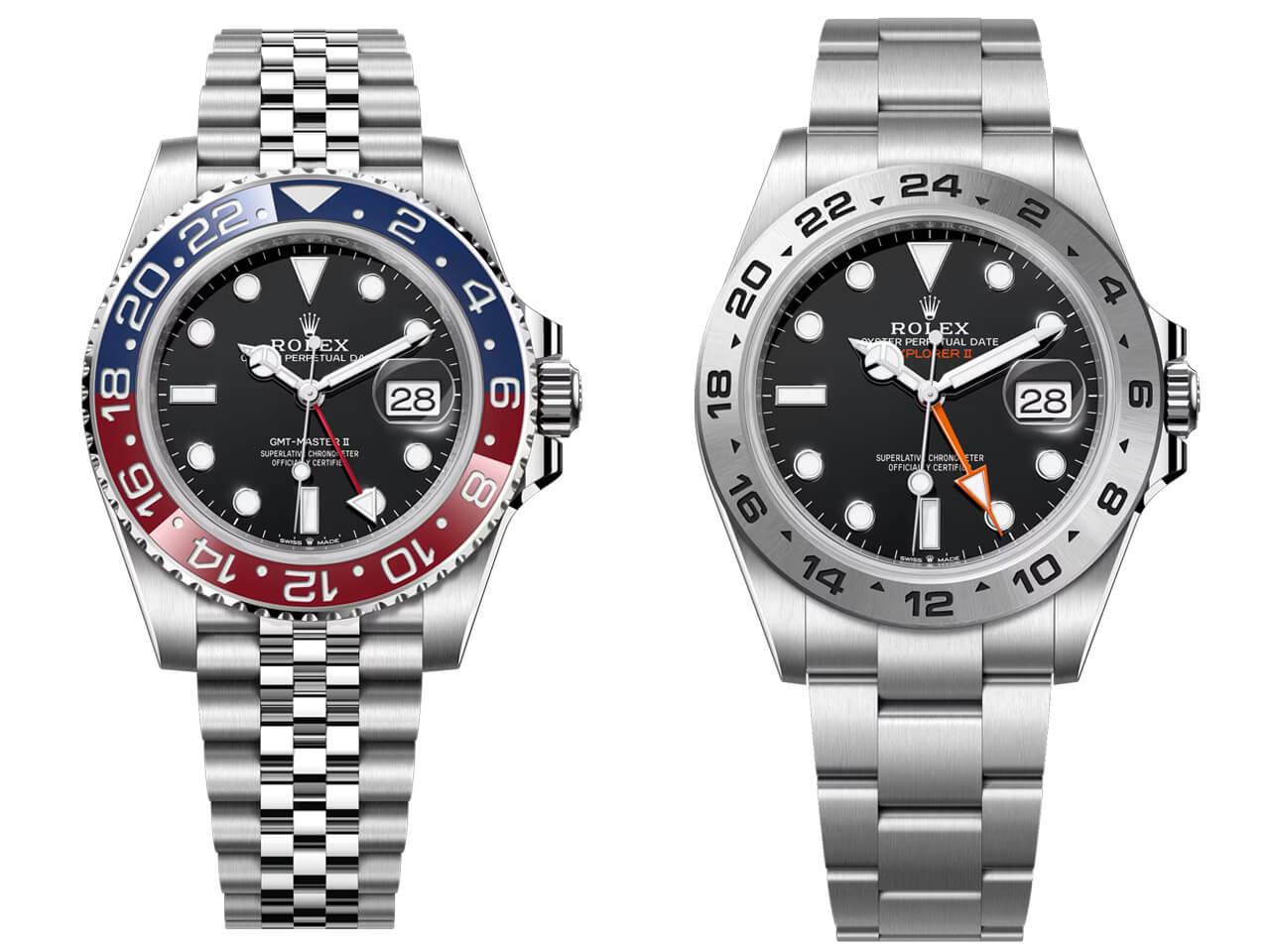 ロレックス　GMTマスターII、エクスプローラーII　--Cal.3285搭載モデル