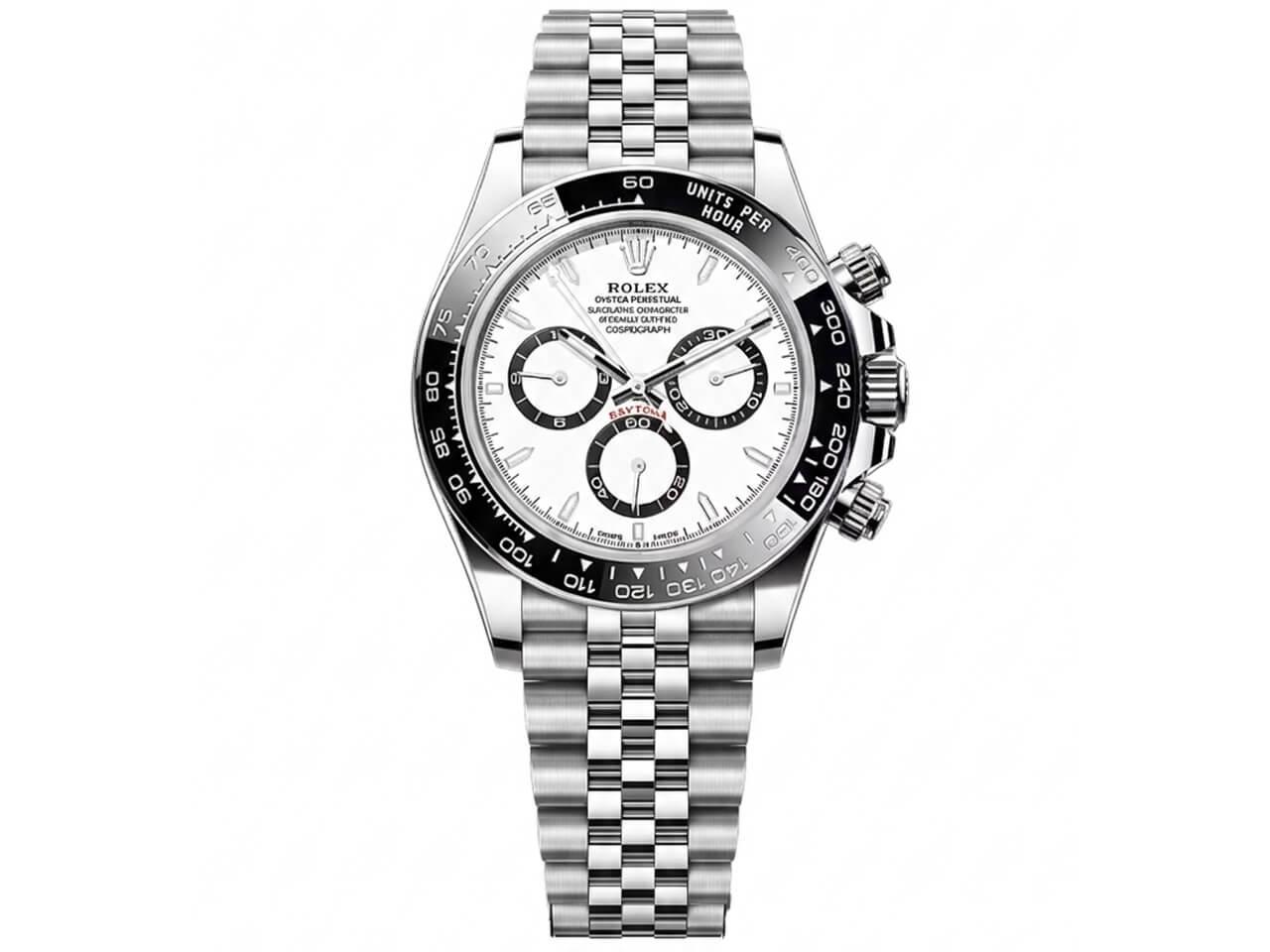 ロレックス コスモグラフ デイトナ 現行モデル（Ref.126500LN）をオイスターブレスレット仕様にしたイメージ