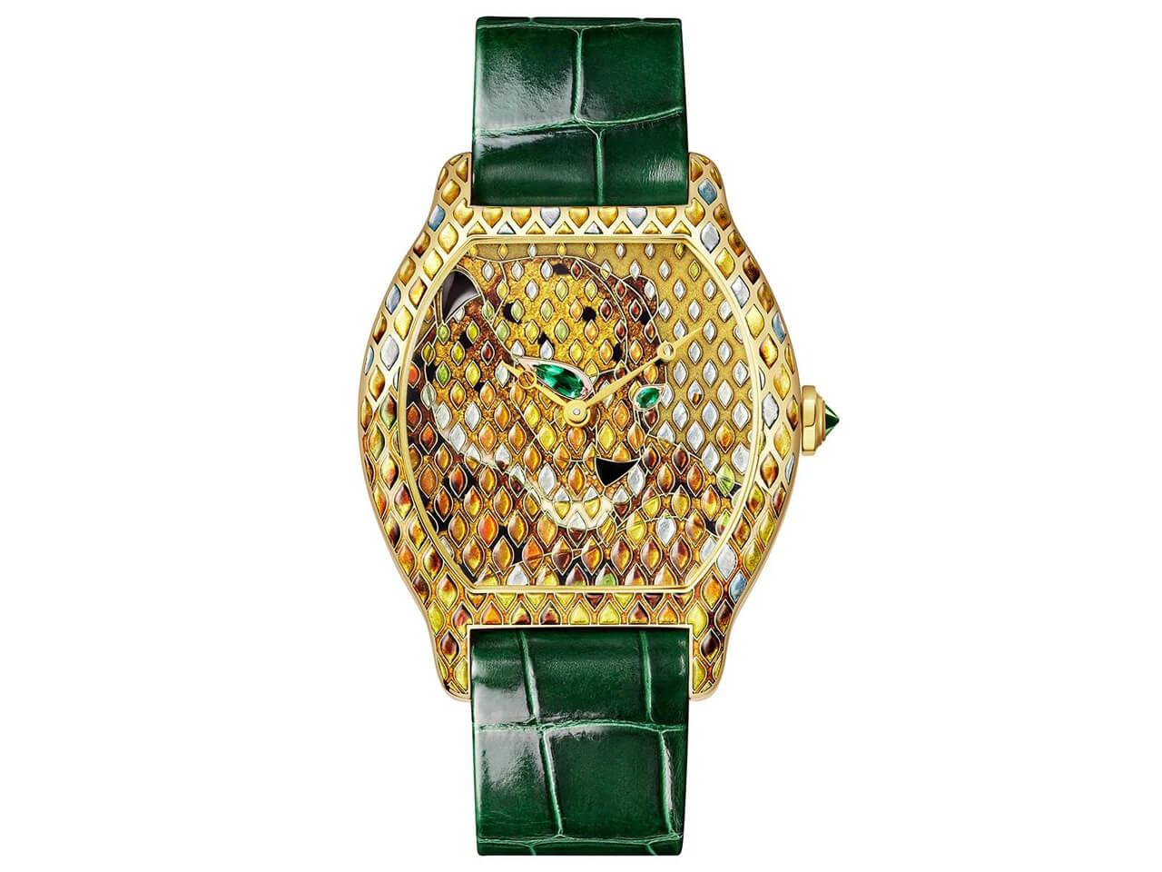 カルティエ トーチュ パンテール メティエダール ウォッチ 18KYG ツァボライト 世界限定100本 Ref.CRHPI01812 2026年新作