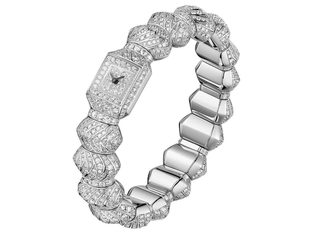 カルティエ ミスト ドゥ カルティエ 18KWG フルダイヤモンド スノーセッティング Ref.CRHPI01860 2026年新作