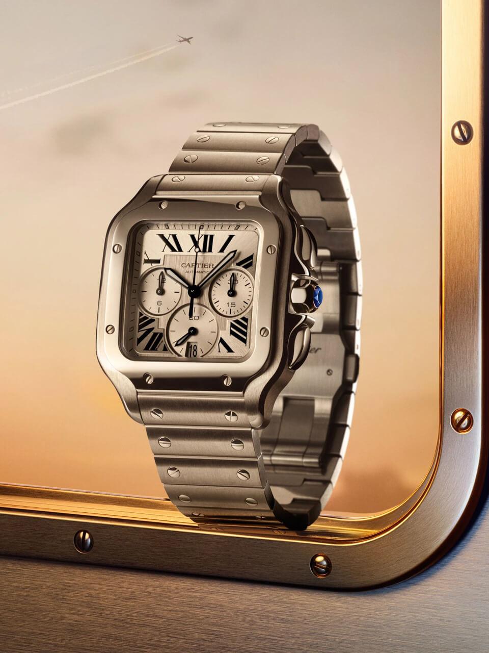 2026年新作】「サントス ドゥ カルティエ クロノグラフ」新世代ラージ