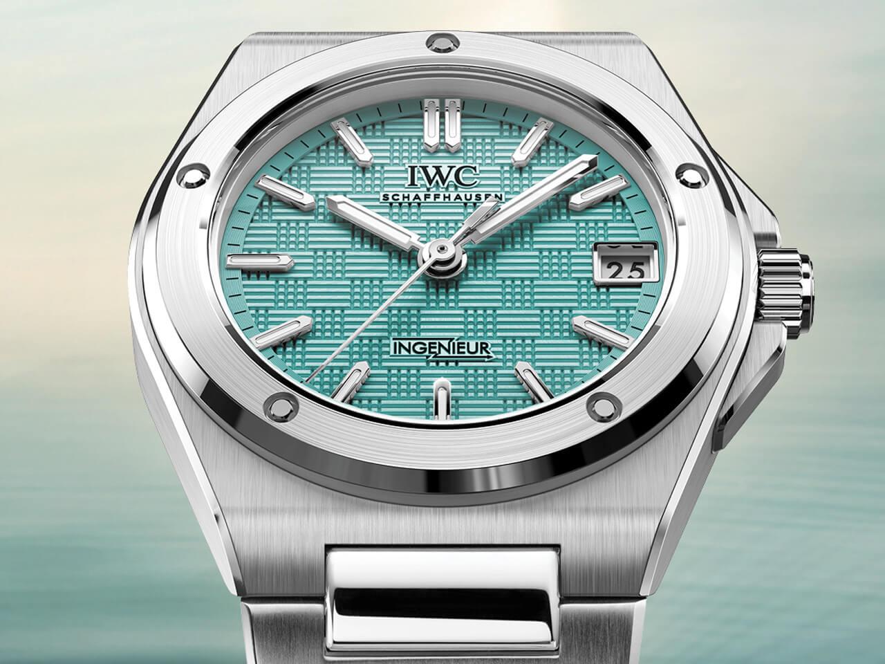 夏仕様の新しいIWCインヂュニア35登場！Ref.IW324902「プール」ダイアル
