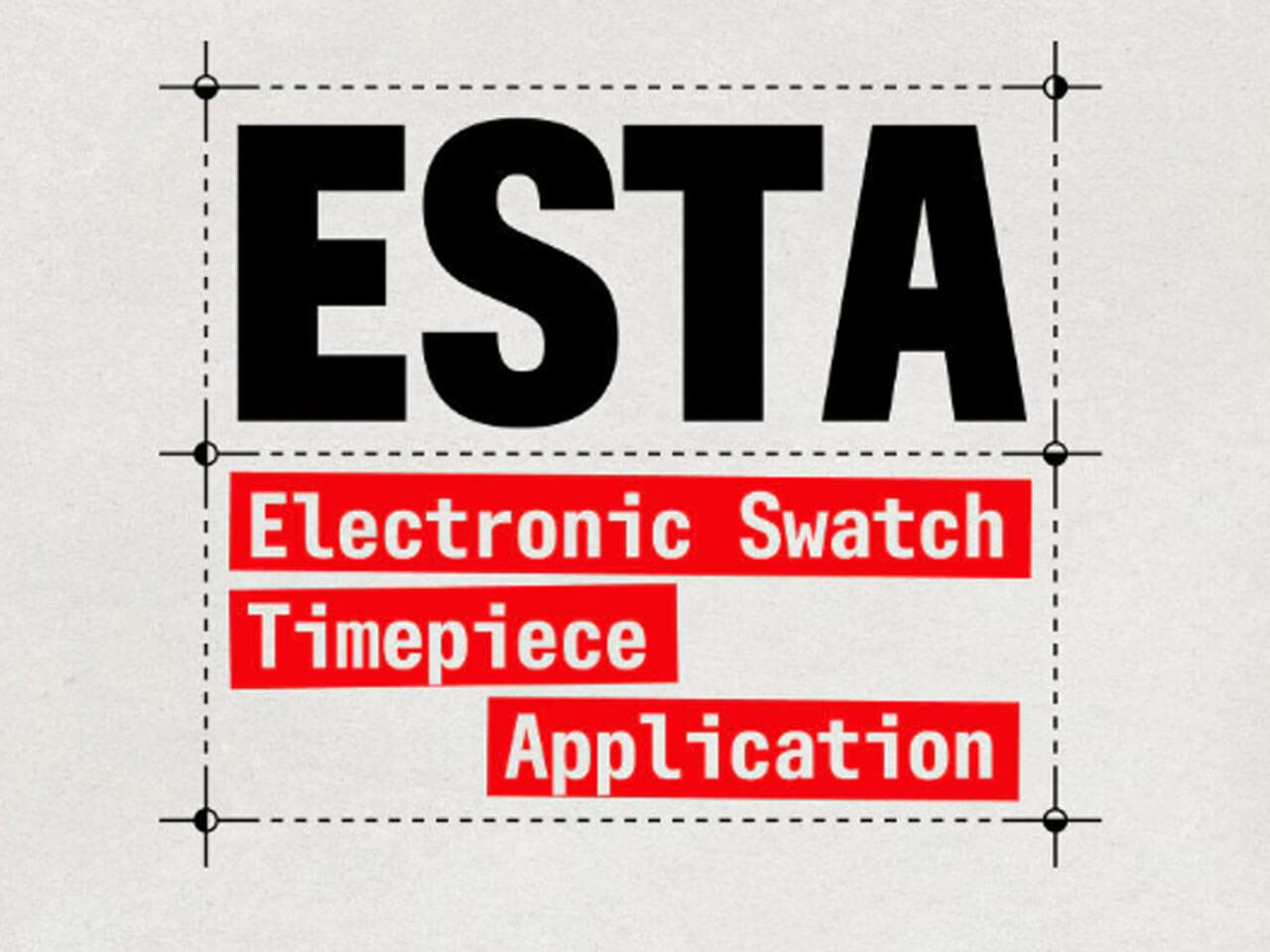 ESTA（Electronic Swatch Timepiece Application）イメージ