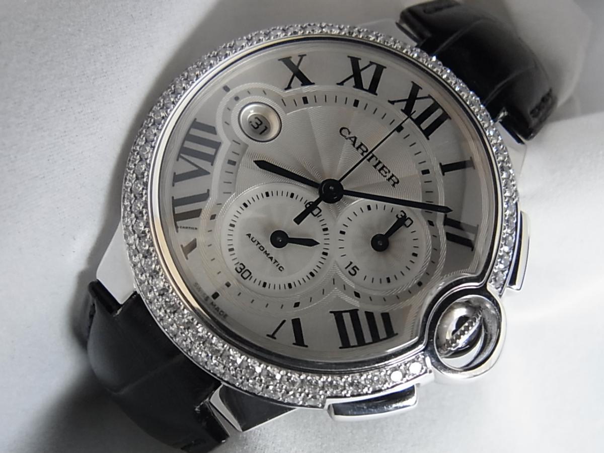 カルティエバロンブルーWE902002の2重巻きダイヤモンド腕時計。