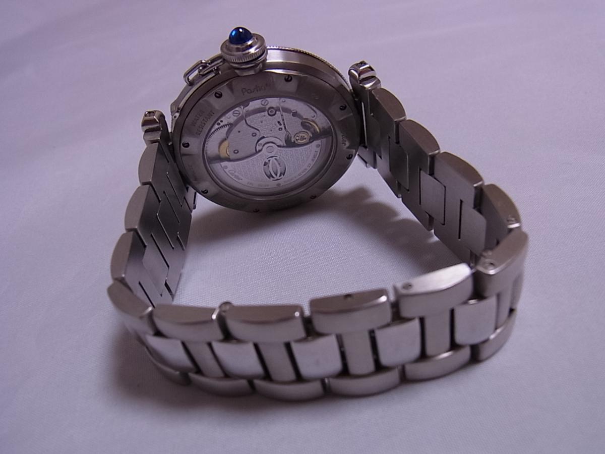 カルティエ Cartier パシャ グリッド 38 コンベックス 裏スケルトン SS シルバー 文字盤 自動巻き オートマ メンズ 腕時計 ドーム W31059H3の高価売却