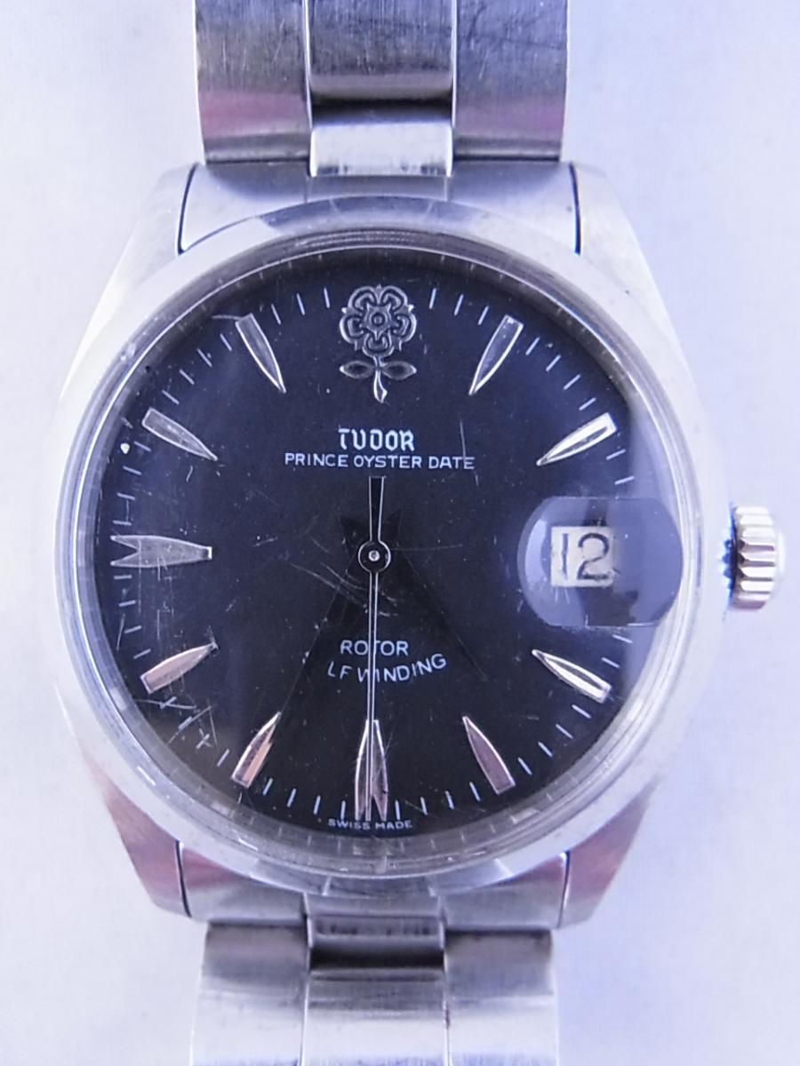 チュードルデカバラリダン　時計本体のみ　1960年代　34mmラウンド型のシルバーケースにブラックダイヤルの買取実績