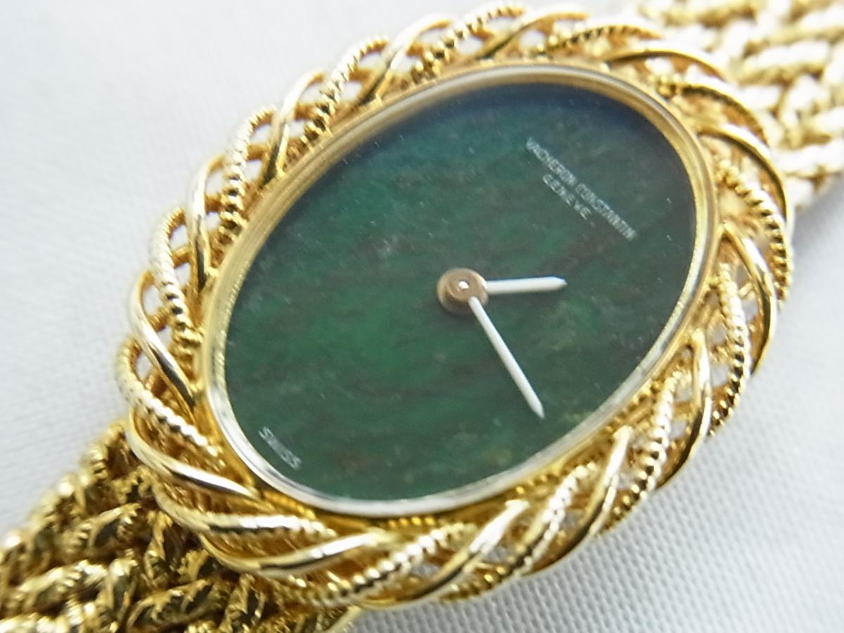 ヴァシュロンコンスタンタンアンティーク金無垢丸型翡翠ダイヤル手巻き式腕時計の買取り実績