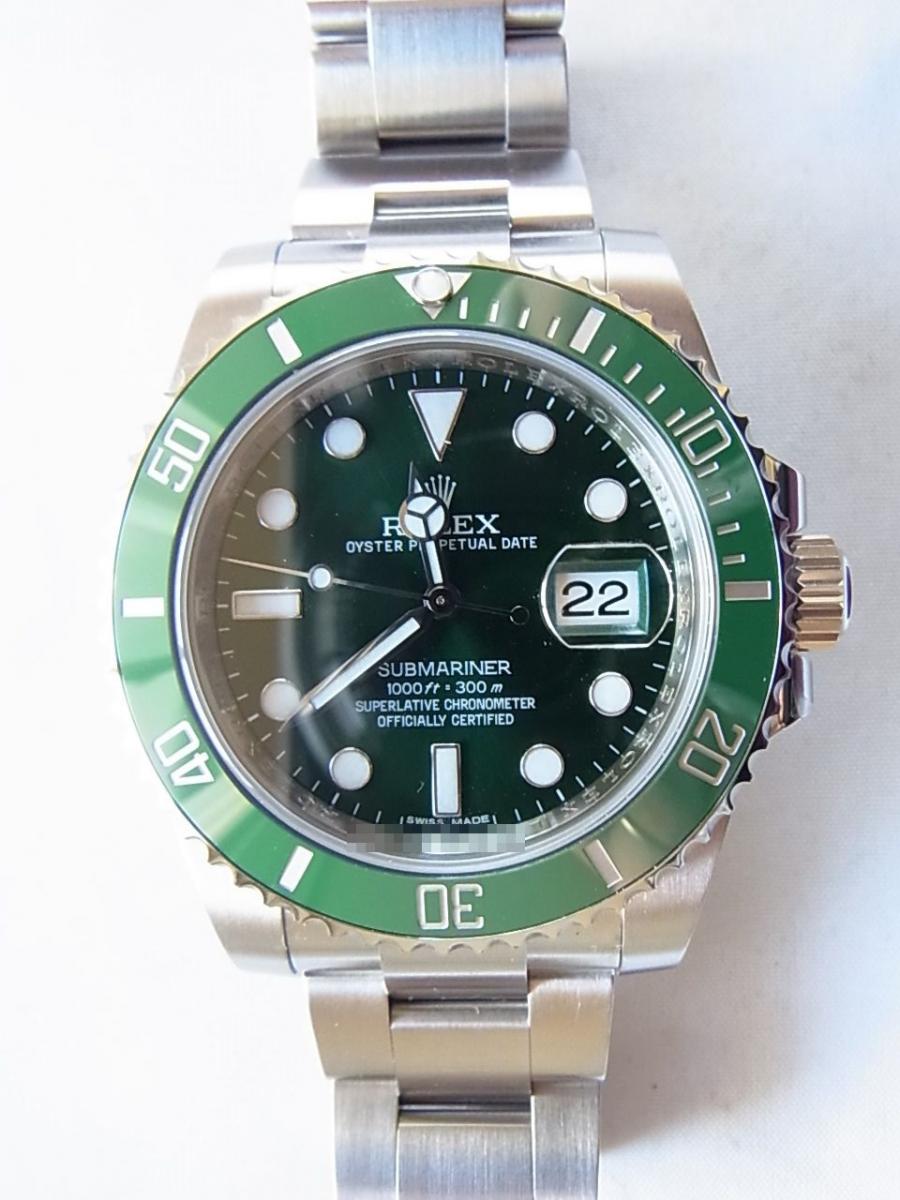 ロレックス サブマリーナ 116610LV 文字盤