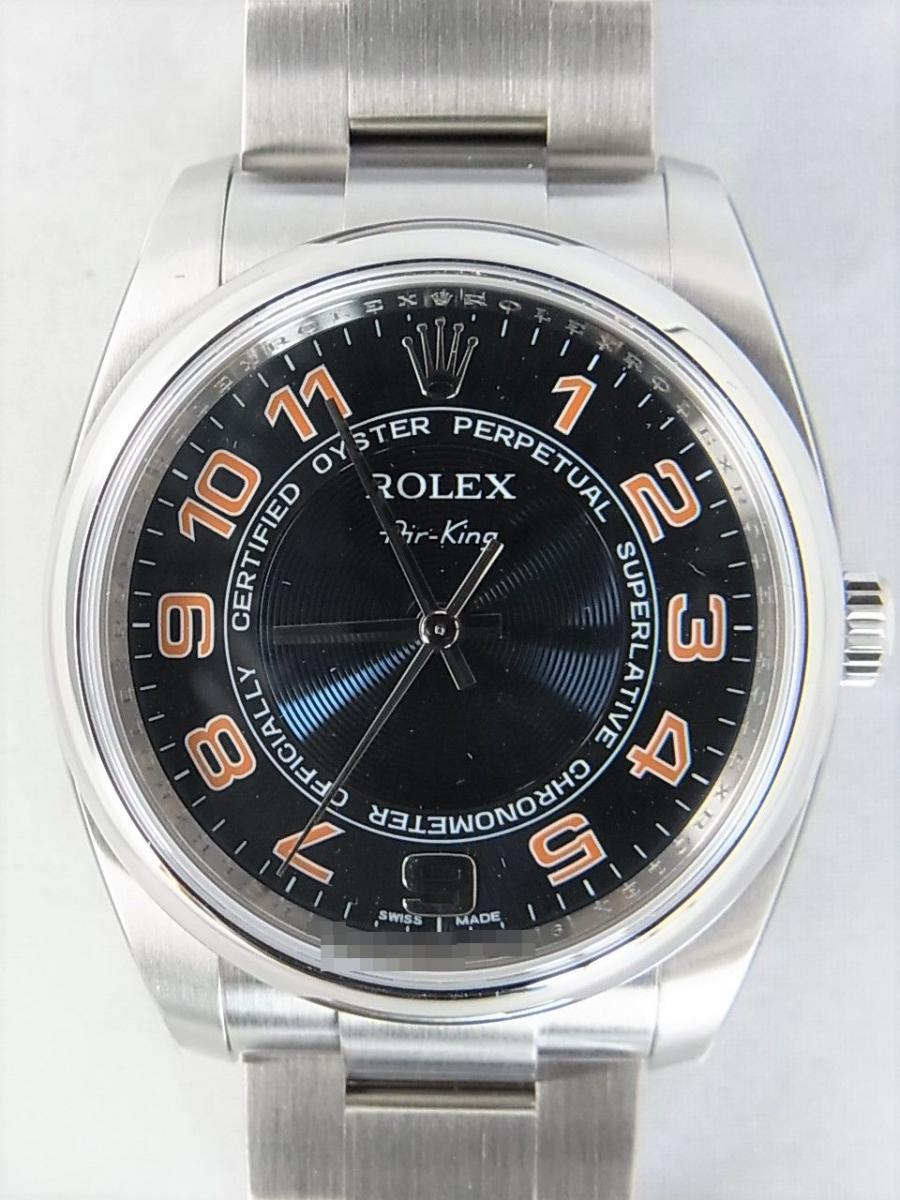 ロレックス エアキング M番 114200 ROLEX 腕時計 シルバーコンセントリック文字盤
