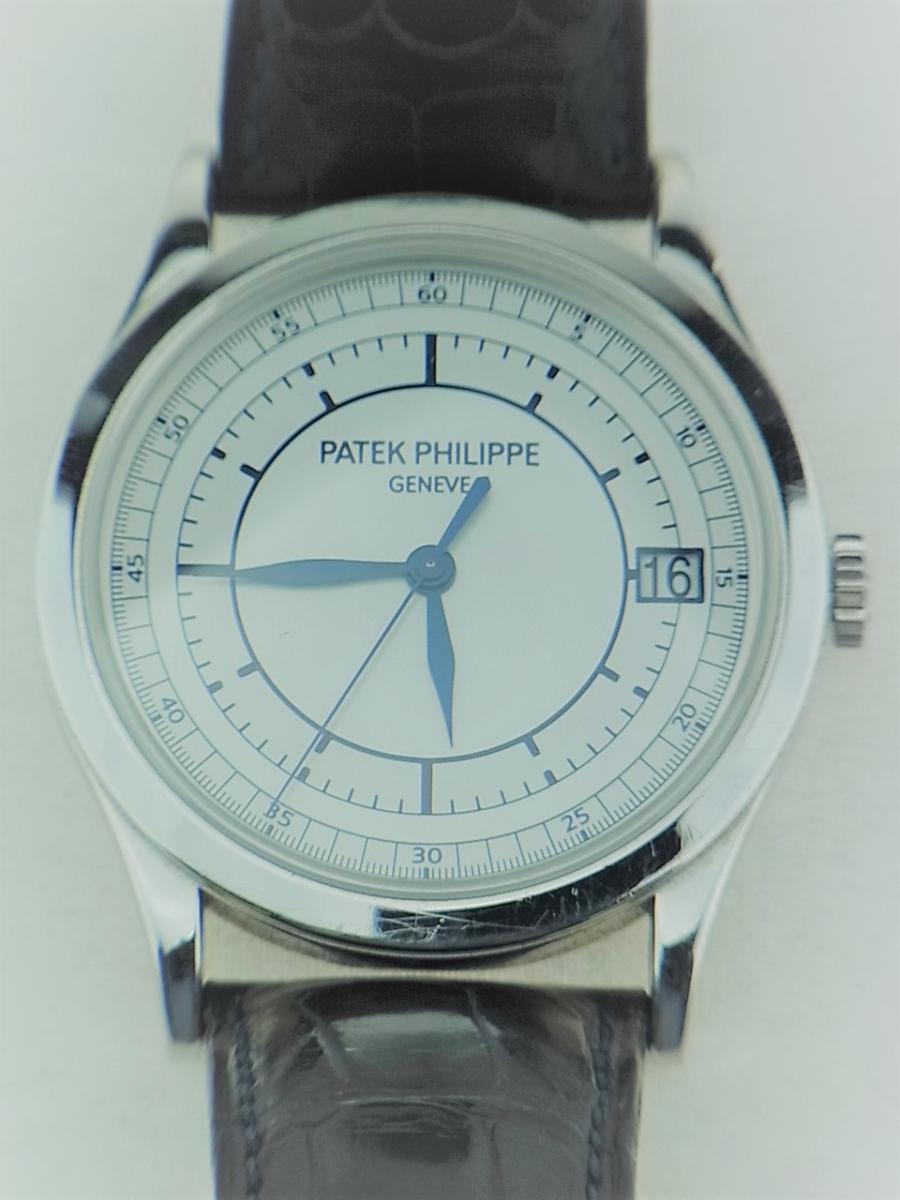 5296G-001 パテックフィリップカラトラバ シルバー5296G-001　メンズ腕時計　買取実績　正面全体画像