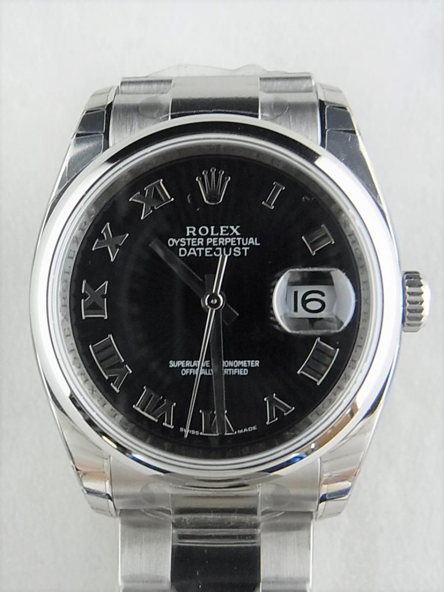 ロレックスデイトジャスト116200 シリアルM番（2007年製造）メンズ腕時計　買取実績　正面全体画像