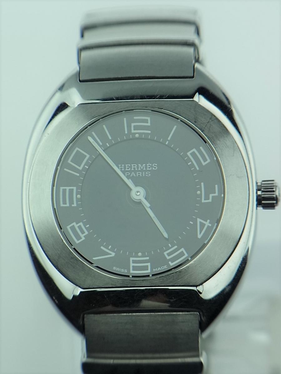 エルメス エスパスデジタル＆アナログ　アラーム機能　ES1.210　メンズ腕時計　買取実績　正面全体画像