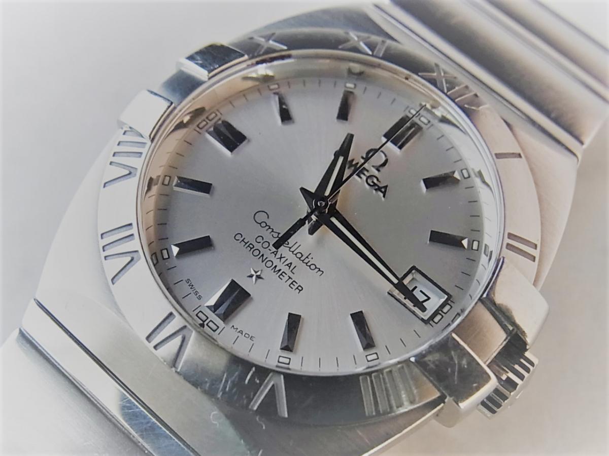 オメガ コンステレーション ダブルイーグル　コーアクシャル 1501.30 メンズ腕時計　買取り実績　フェイス斜め画像