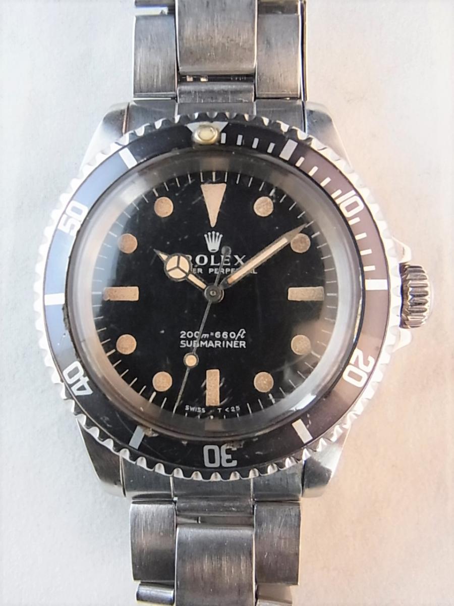 ロレックス 5513　メーターファースト下サブ ロング5　トリチウム 1968年頃製造　メンズ腕時計　買取実績　正面全体画像