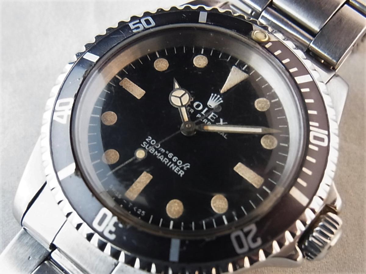 ロレックス 5513　メーターファースト下サブ ロング5　トリチウム 1968年頃製造　メンズ腕時計　買取り実績　フェイス斜め画像