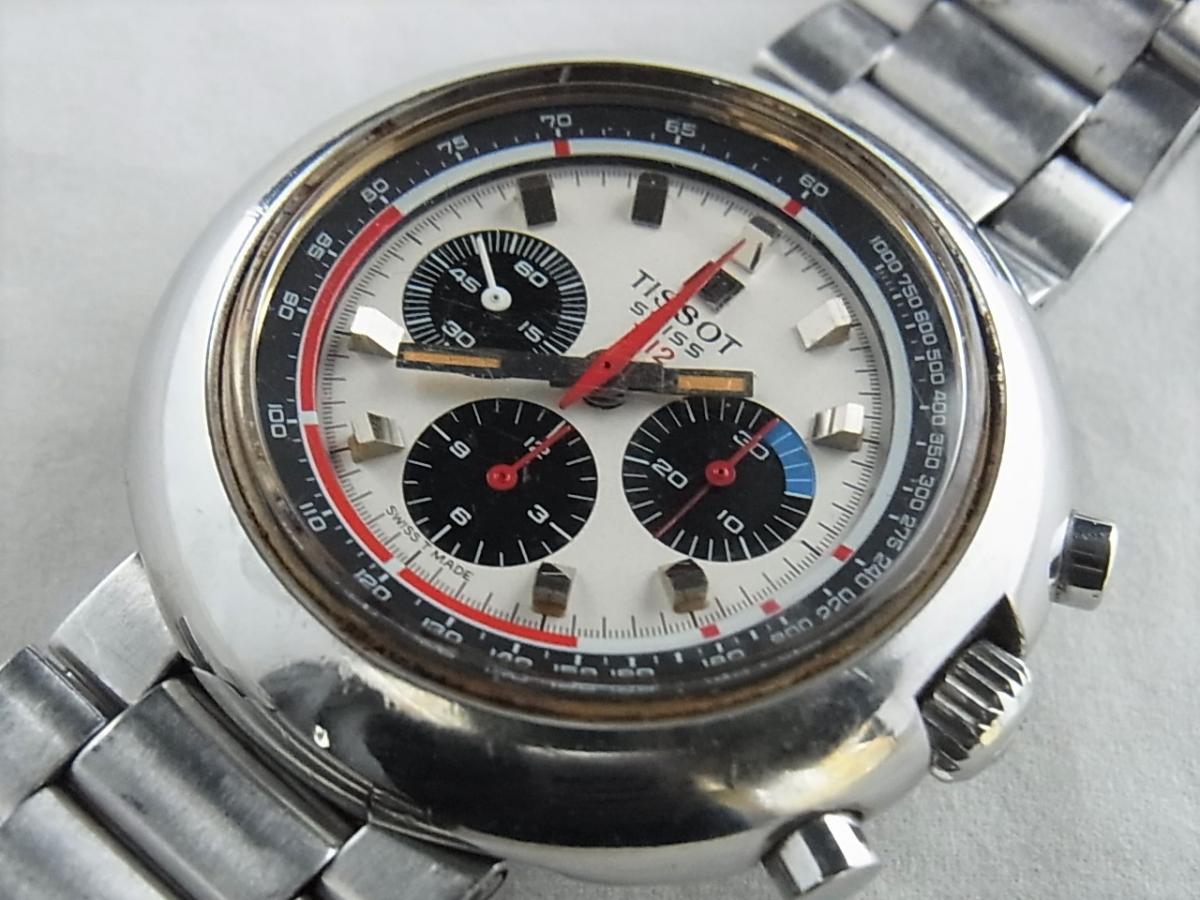 ティソ シスターT12 レマニア873 　手巻き1970年代製造モデル　メンズ腕時計　買取り実績　フェイス斜め画像