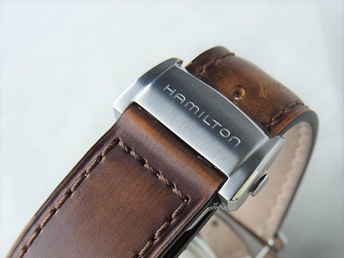 ハミルトン スピリットオブリバティＨ32416581/H324160 エクスクルーシブ自動巻きクロノグラフムーブメントH-21搭載モデル　メンズ腕時計　高価売却　バックル画像