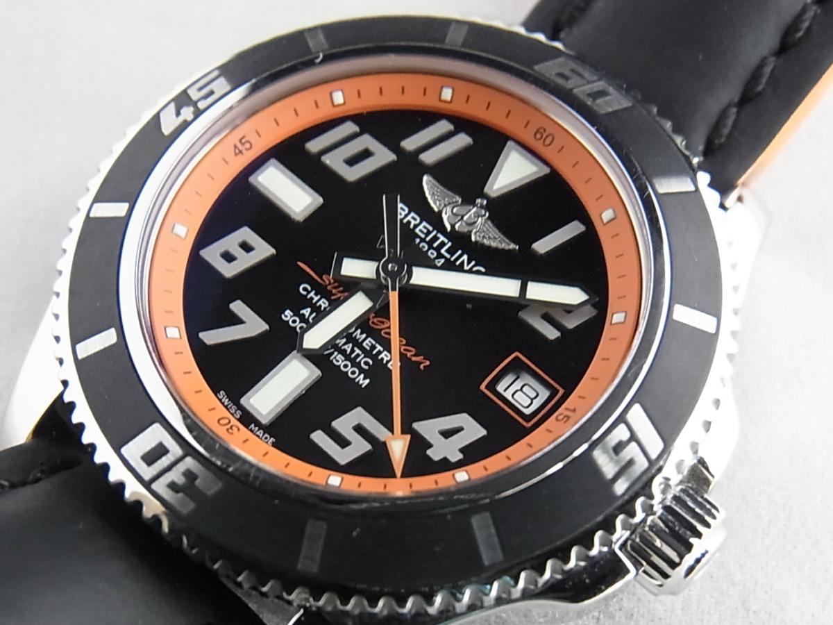 ブライトリング スーパーオーシャン42オレンジ限定Ａ17364/Ａ17364Ｙ4/BA89　244X 世界限定2000本　メンズ腕時計　買取り実績　フェイス斜め画像