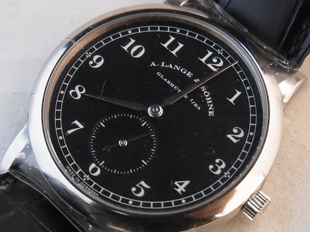 ランゲゾーネ 1815ブラックLS2063AD/206.029　スモールセコンド　メンズ腕時計　買取り実績　フェイス斜め画像