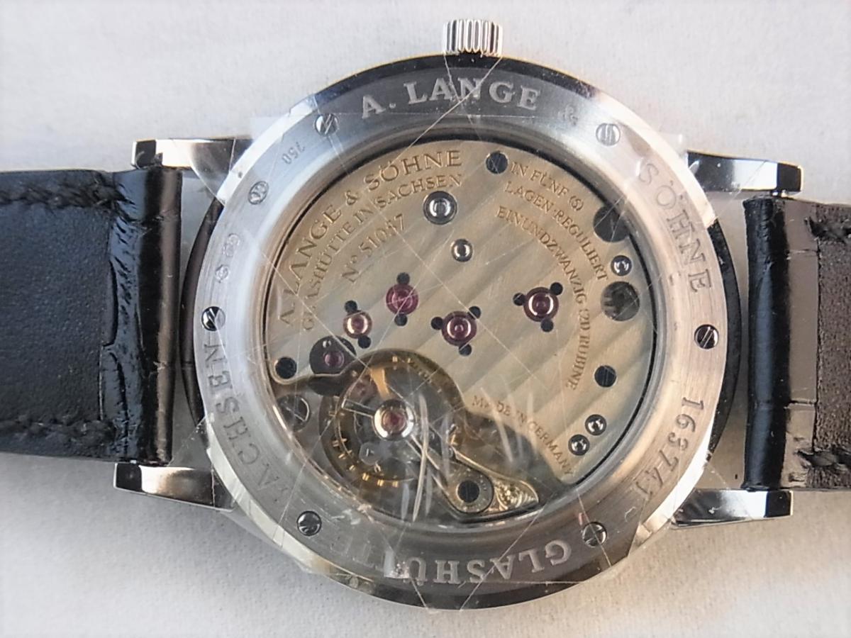 ランゲゾーネ 1815ブラックLS2063AD/206.029　スモールセコンド　メンズ腕時計　売却実績　裏蓋裏スケ画像