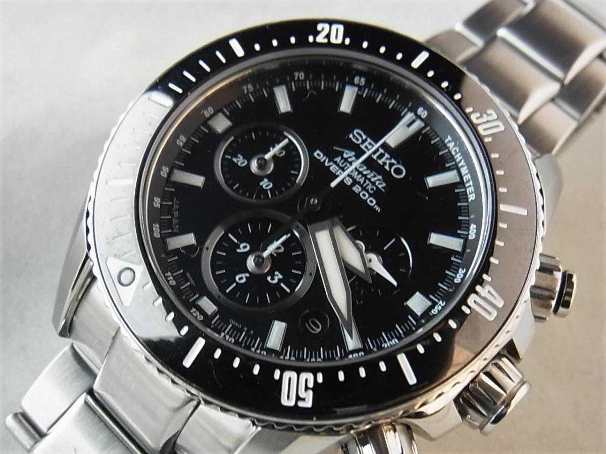 セイコー ブライツアナンタ SAEK013クロノグラフダイバー メンズ腕時計　買取り実績　フェイス斜め画像